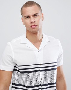 Белая рубашка с отложным воротником Burton Menswear - Белый
