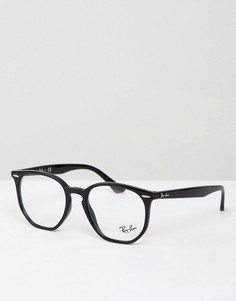 Шестиугольные очки с прозрачными стеклами Ray-Ban - Черный