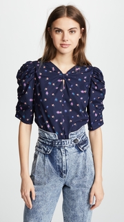 Rebecca Taylor Puff Sleeve Top