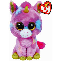 Мягкая игрушка "Единорог Fantasia 15 см", Beanie Boos, Ty