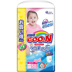 Подгузники-трусики для девочек ULTRA JUMBO PACK, XL 12-20 кг., 50 шт., Goon