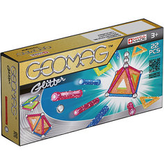 Магнитный конструктор Geomag Glitter, 22  детали