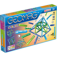 Магнитный конструктор Geomag Color, 91 деталь