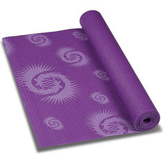 Коврик для йоги INDIGO с рисунком, фиолетовый