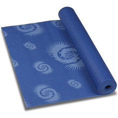 Коврик для йоги INDIGO с рисунком, синий