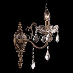 Бра 10005/1 античная бронза/прозрачный хрусталь Strotskis Eurosvet