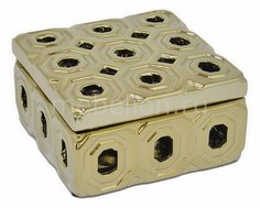 Шкатулка декоративная (16х9х16 см) Black &amp; Gold 25373 Three Hands