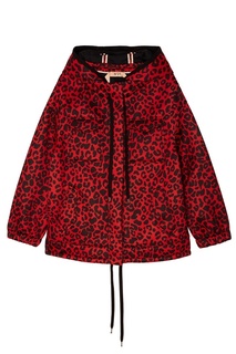 Красная куртка с леопардовым принтом No.21