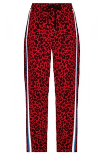 Красные брюки с леопардовым принтом No.21