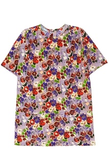 Шелковая блузка с цветами Prada