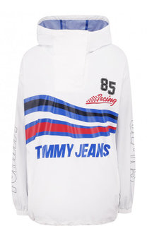 Куртка с капюшоном и логотипом бренда Tommy Hilfiger