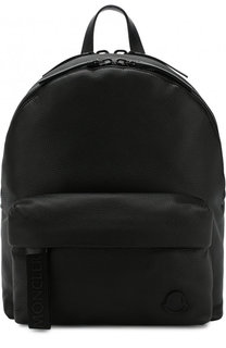 Кожаный рюкзак с внешним карманом на молнии Moncler
