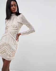 Облегающее платье ASOS EDITION Armour - Розовый