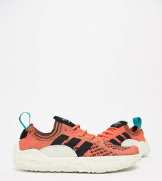 Оранжевые трикотажные кроссовки adidas Originals F/22 - Черный