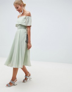 Платье миди для выпускного ASOS DESIGN - Зеленый