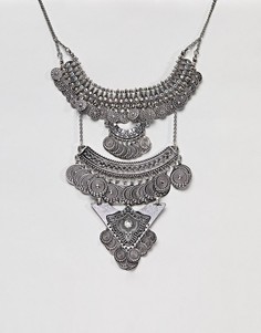 Броское ожерелье ASOS DESIGN - Серебряный
