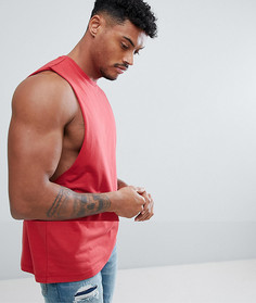 Красная майка с заниженной проймой ASOS DESIGN - Красный