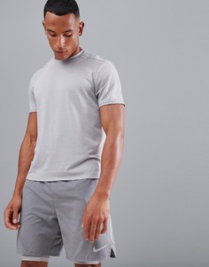 Серая футболка со светоотражающей отделкой Nike Running Tailwind AO9942-027 - Серый