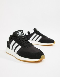 Черные кожаные кроссовки adidas Originals I-5923 D97344 - Черный