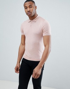 Футболка-поло розового цвета ASOS DESIGN - Синий