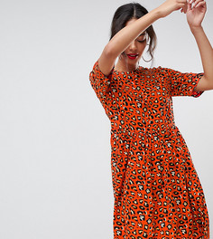 Свободное платье со звериным принтом ASOS DESIGN Tall - Мульти