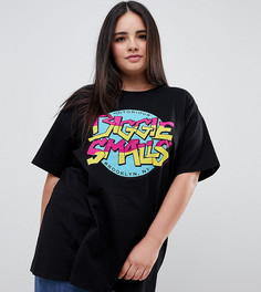 Черная футболка с принтом ASOS DESIGN Curve - Черный