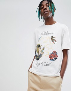 Белая футболка с принтом карты Billionaire Boys Club - Белый
