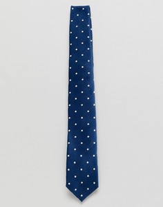 Темно-синий галстук в горошек Jack &amp; Jones - Темно-синий