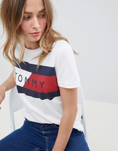 Футболка с логотипом Tommy Hilfiger - Белый