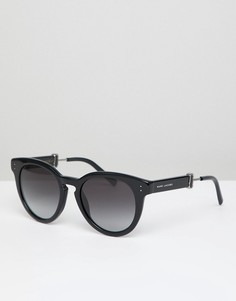Черные солнцезащитные очки в круглой оправе в стиле 129-х Marc Jacobs - Черный