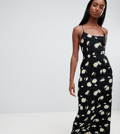 Платье макси с лямками на спине и цветочным принтом ASOS DESIGN Tall - Мульти