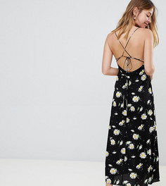 Платье макси на бретельках с цветочным принтом ASOS DESIGN Petite - Мульти