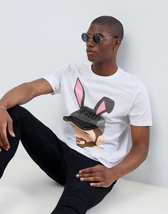 Футболка с принтом ASOS Go Beyond Basic - Белый