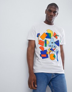 Футболка с принтом ASOS Go Beyond Basic - Белый