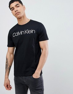 Черная футболка с логотипом Calvin Klein - Черный