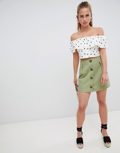 Мини-юбка PrettyLittleThing - Зеленый