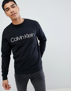 Черный свитшот с логотипом Calvin Klein - Черный