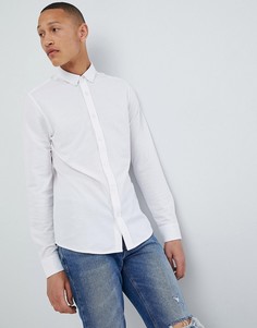 Зауженная рубашка из ткани пике Only &amp; Sons - Белый