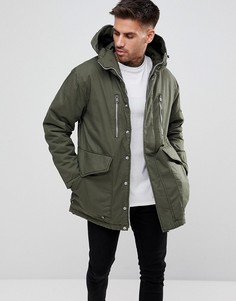 Куртка цвета хаки Pull&amp;Bear - Зеленый Pull&Bear
