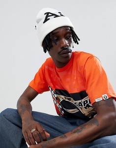 Белая шапка-бини с большим логотипом AAPE By A Bathing Ape - Белый