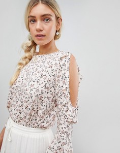 Блузка с принтом пейсли Lunik - Бежевый