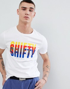 Свободная футболка с принтом ASOS DESIGN - Белый