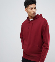Oversize-худи бордового цвета ASOS DESIGN Tall - Красный