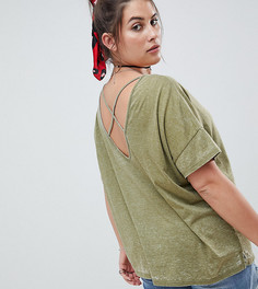 Футболка с бретельками ASOS DESIGN Curve - Зеленый