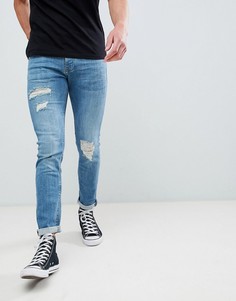 Рваные джинсы скинни River Island - Синий