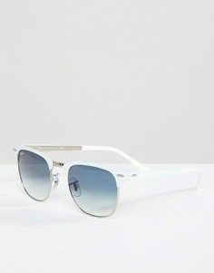 Белые солнцезащитные очки-клабмастеры Ray-Ban - Белый