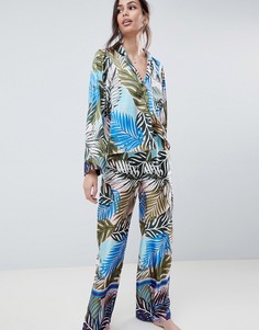 Пижама с тропическим принтом ASOS DESIGN - Мульти