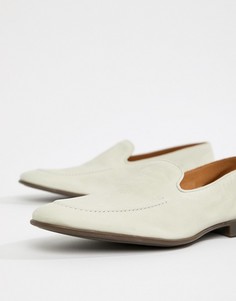 Белые кожаные лоферы Kurt Geiger - Белый