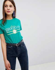 Футболка с логотипом New Look - Зеленый