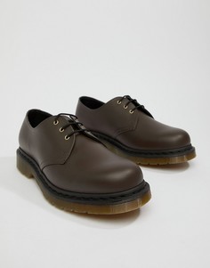 Туфли шоколадного цвета Dr.Martens 1461 - Коричневый